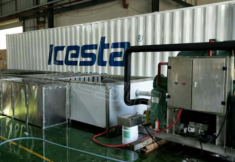 Brine Cooling Block ice machine with 5 ton - 200 ton/day,ice size from 10kg to 150kg per piece for ice factory 9