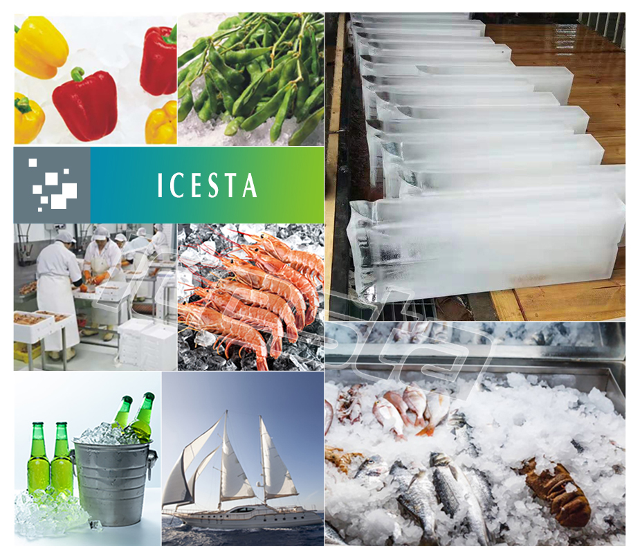 Direct Cooling block ice machine 10 tons daily Customized in Icesta From China 13