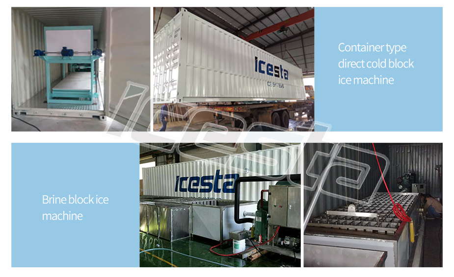 Direct Cooling block ice machine 10 tons daily Customized in Icesta From China 7