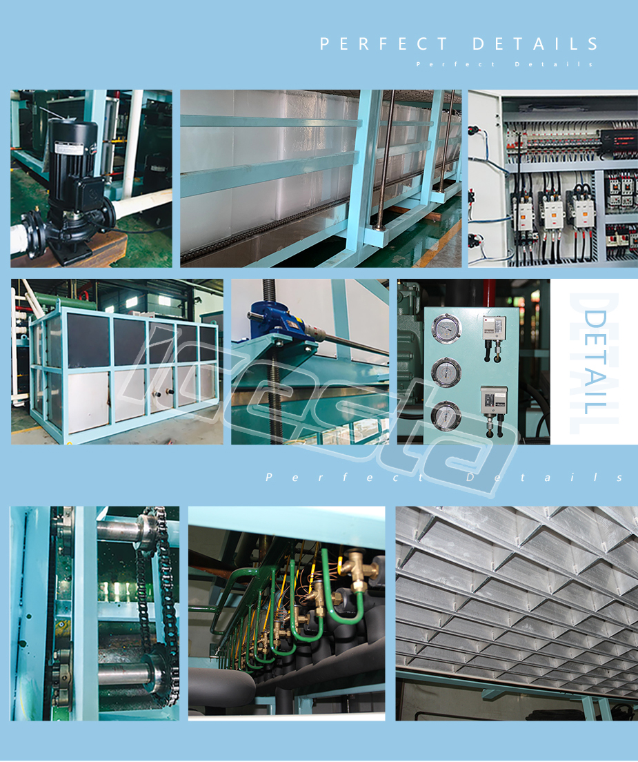 Direct Cooling block ice machine 10 tons daily Customized in Icesta From China 8