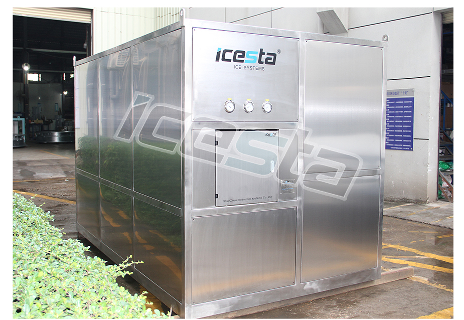 Industrial cube ice machine 3ton water cooling ICESTA Energy Saving High Productivity 18