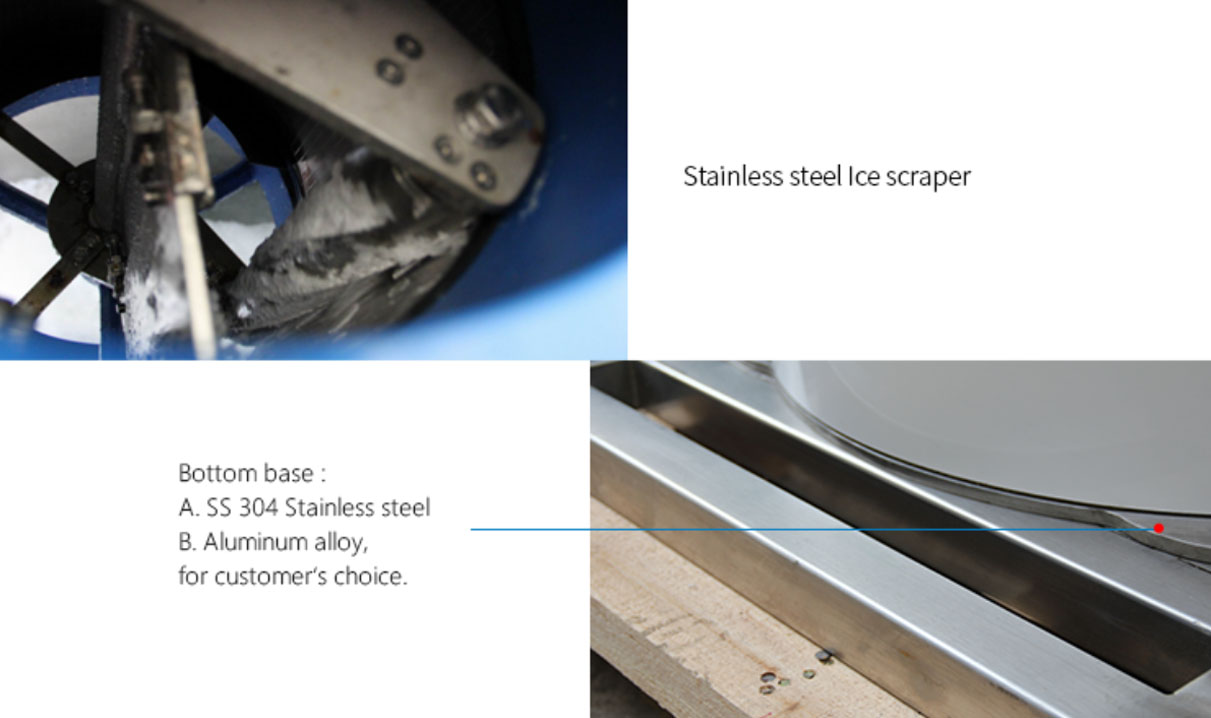 High Quality Edible stainless steel flake ice machine 1-2t for meat sausage Company 13