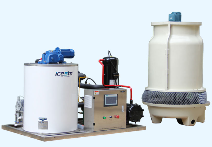 High Quality Edible stainless steel flake ice machine 1-2t for meat sausage Company 22