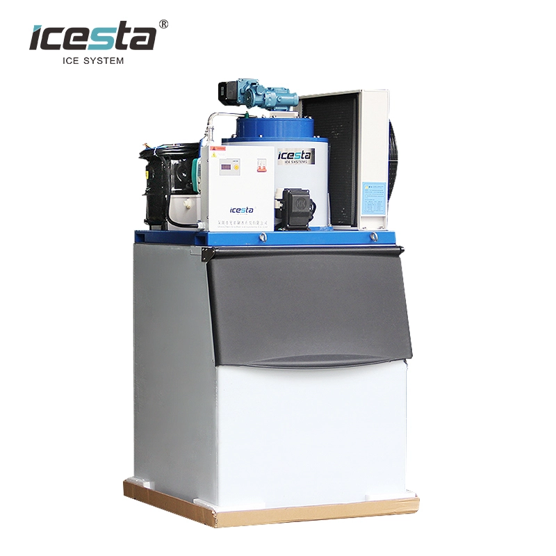 ICESTA 300 kg 500kg Commercial Flake ice Machine for Quality Air cooling automatic energy-saving High Productivity 1
