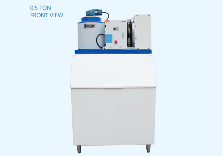 ICESTA 300 kg 500kg Commercial Flake ice Machine for Quality Air cooling automatic energy-saving High Productivity 24