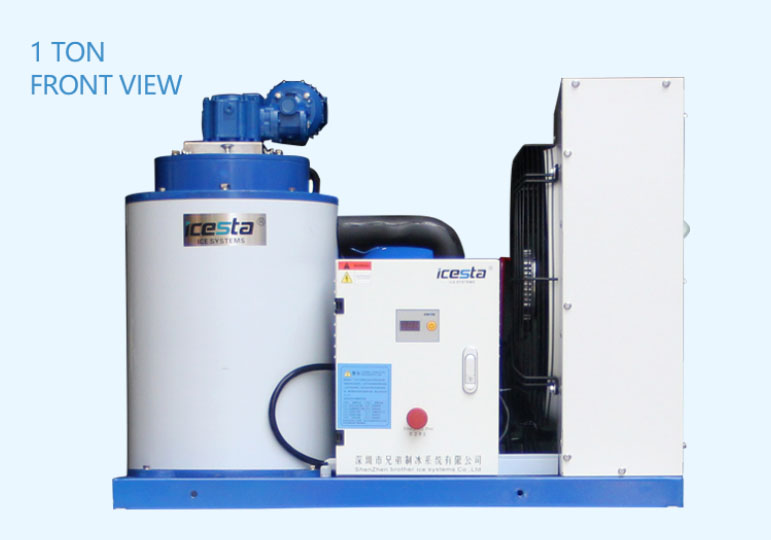 ICESTA 300 kg 500kg Commercial Flake ice Machine for Quality Air cooling automatic energy-saving High Productivity 25