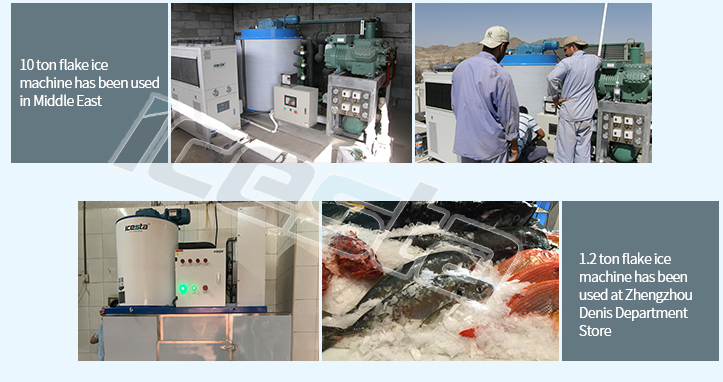 Flake ice machine with 0.5t freshwater air cooling High Productivity Long Service Life for Food Processing Industry 20