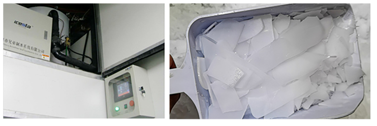Flake ice machine with 0.5t freshwater air cooling High Productivity Long Service Life for Food Processing Industry 16