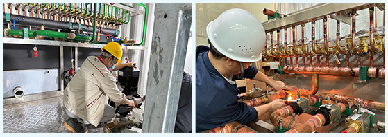 Container plate ice machine with 30t Evaporative cooling Stainless Steel For Concrete cooling 15