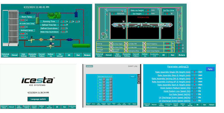 Container plate ice machine with 30t Evaporative cooling Stainless Steel For Concrete cooling 18