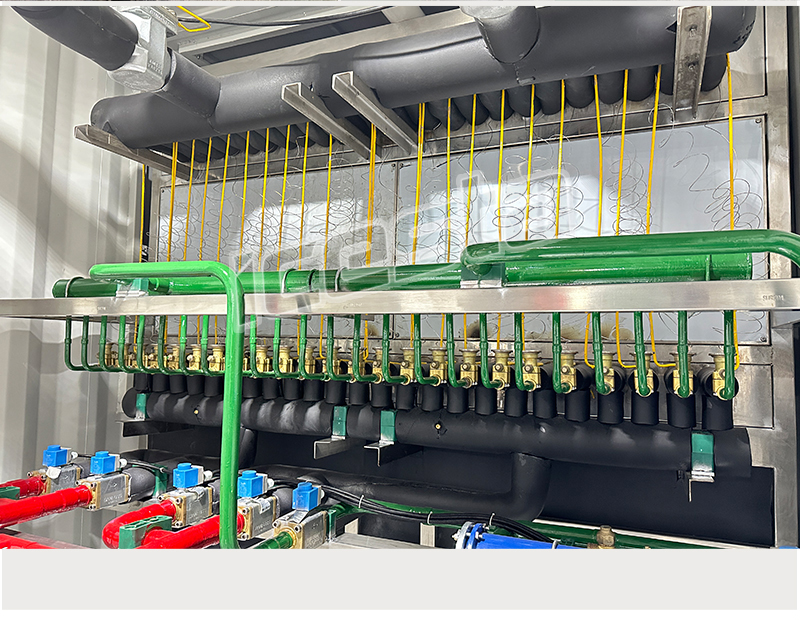 Container plate ice machine with 30t Evaporative cooling Stainless Steel For Concrete cooling 24