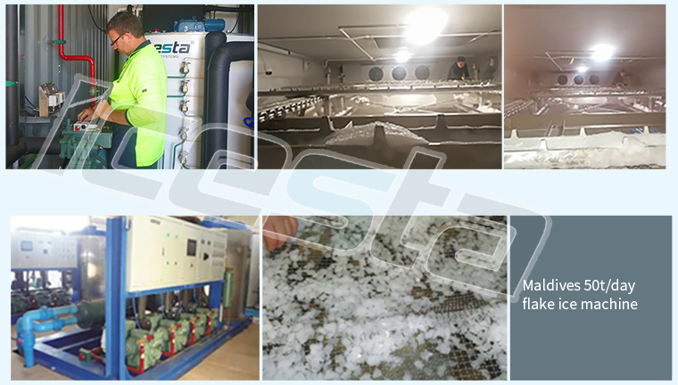 All-In-One Containerized Plate Ice Plant & Auto Storing & Delivery System with 30t -  80t  For concrete cooling 22