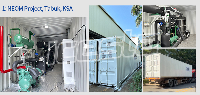 Water chiller 100 ton with  60m³/h Water Cooled Screw Chiller for Fishery Hatchery / Food Processing Industry 16