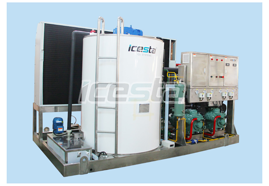 Seawater flake ice machine 10t stainless steel air cooling (land-based) from ICESTA 22