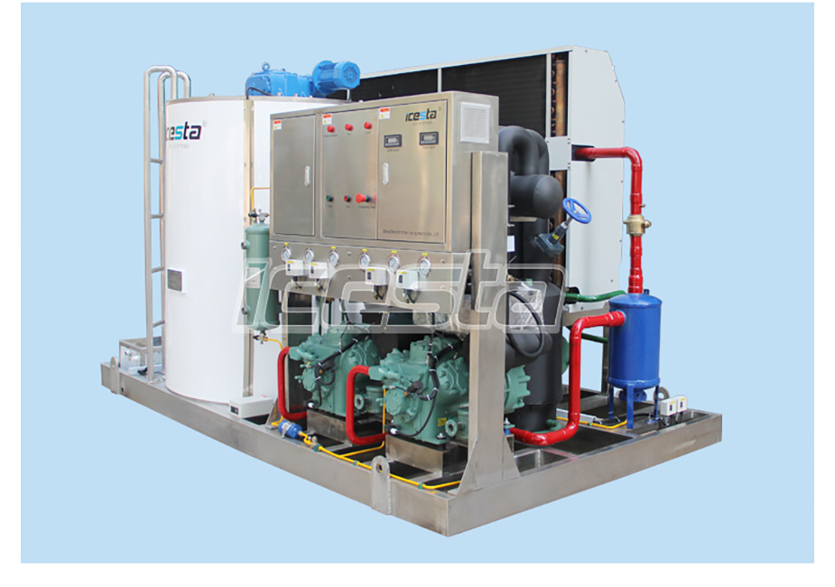 Seawater flake ice machine 10t stainless steel air cooling (land-based) from ICESTA 23
