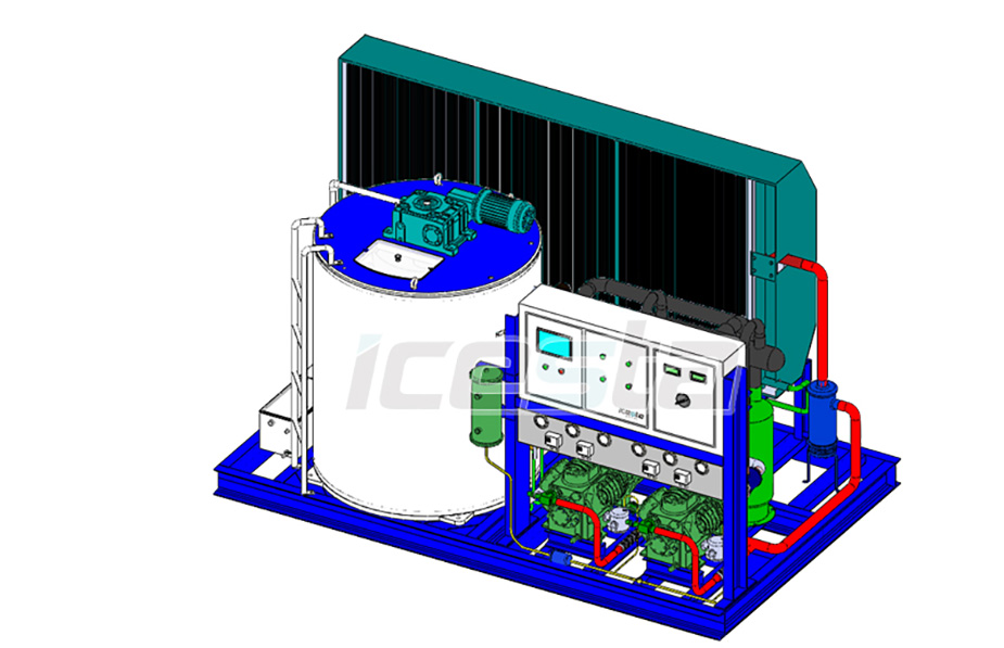 Seawater flake ice machine 10t stainless steel air cooling (land-based) from ICESTA 17
