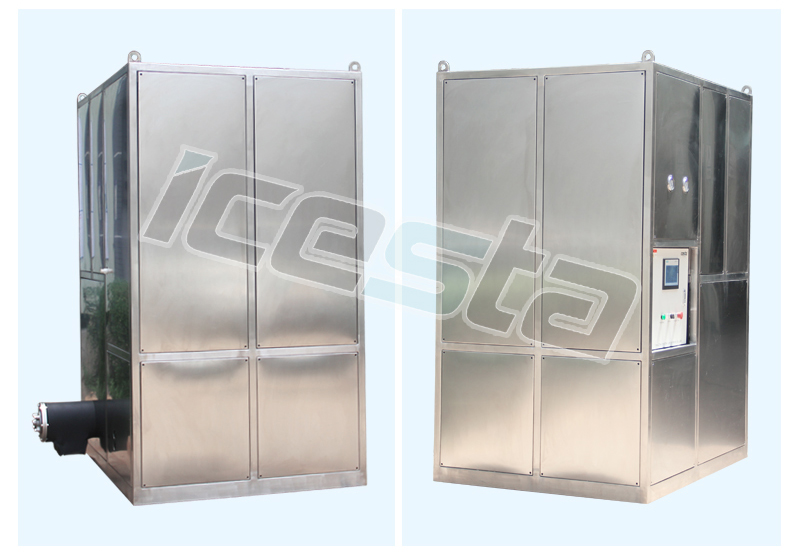 Cube ice Machine water cooling High Productivity 1Ton/Day Hot Product Customized in ICESTA 25