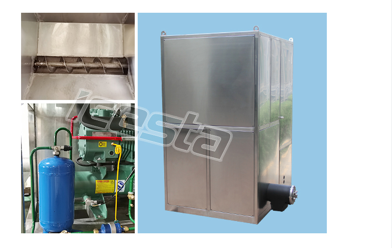 Cube ice Machine water cooling High Productivity 1Ton/Day Hot Product Customized in ICESTA 15