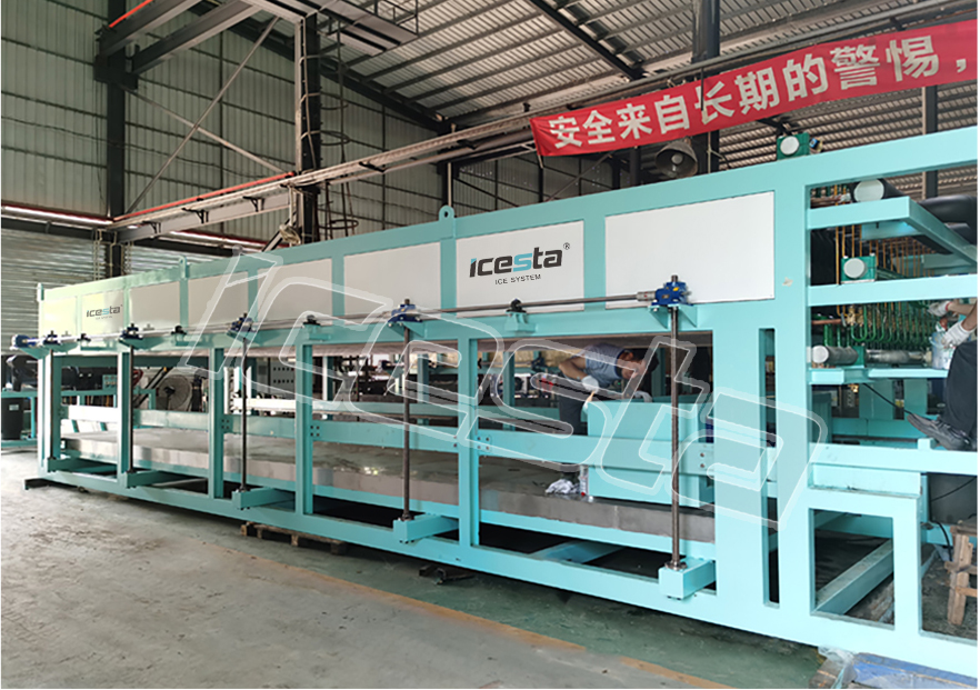 Direct cooling block ice machinefull automatic 42t from ICESTA,ice size optional(from 5kg to 50kg per piece) 13