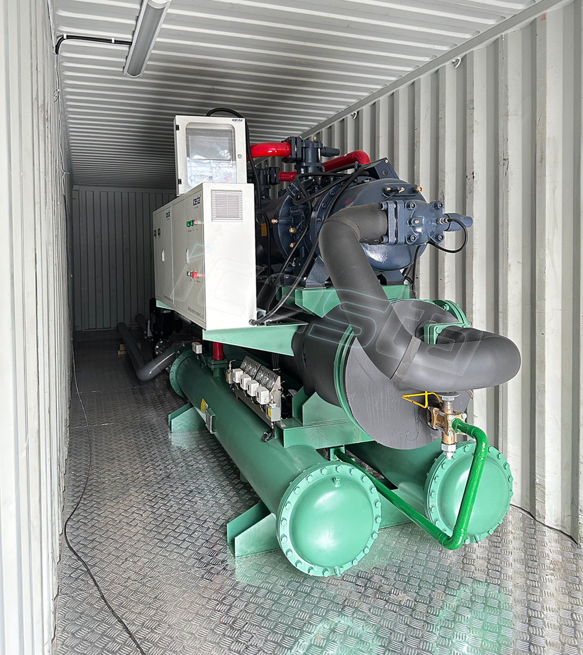 Containerized Water Chiller with 3t 5t 7.5t 10t 12t 15t/Hour Water Cooling Stainless Steel For Food Processing Industry 8