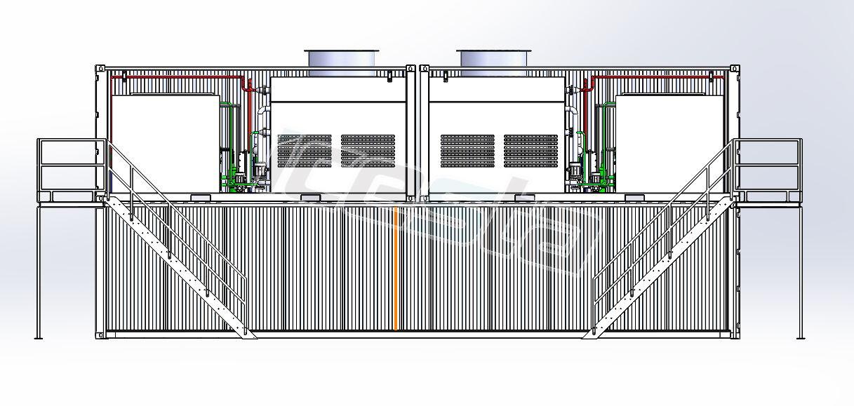 Containerized Water Chiller with 3t 5t 7.5t 10t 12t 15t/Hour Water Cooling Stainless Steel For Food Processing Industry 20