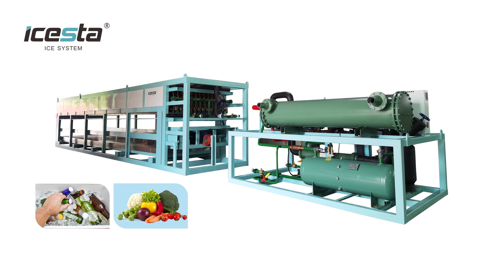 Customized Direct cooling 5 10 15 tons Block Ice machine manufacturers From China | Brother Ice System 1