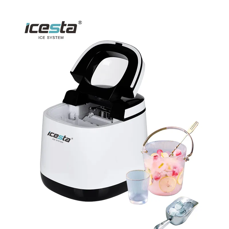 **ICESTA Portable Ice Maker: Fast Bullet Ice Production, Smart & Stylish** 3