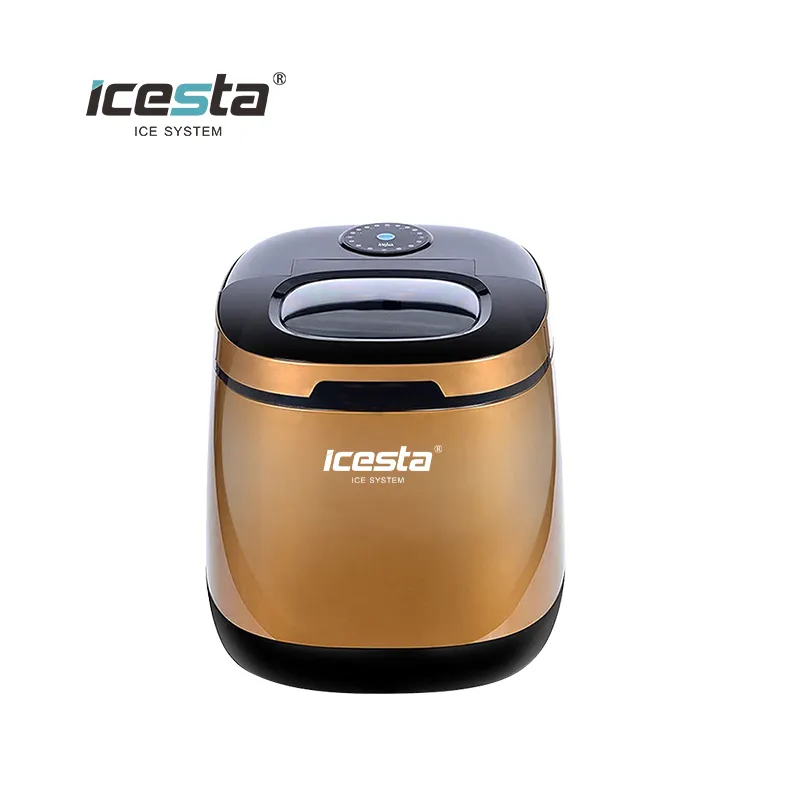 **ICESTA Portable Ice Maker: Fast Bullet Ice Production, Smart & Stylish** 5