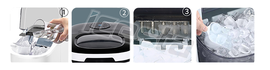 Home ice maker machine mini portable bullet ICESTA 16