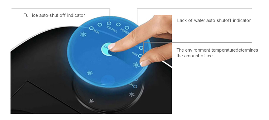 Home ice maker machine mini portable bullet ICESTA 26