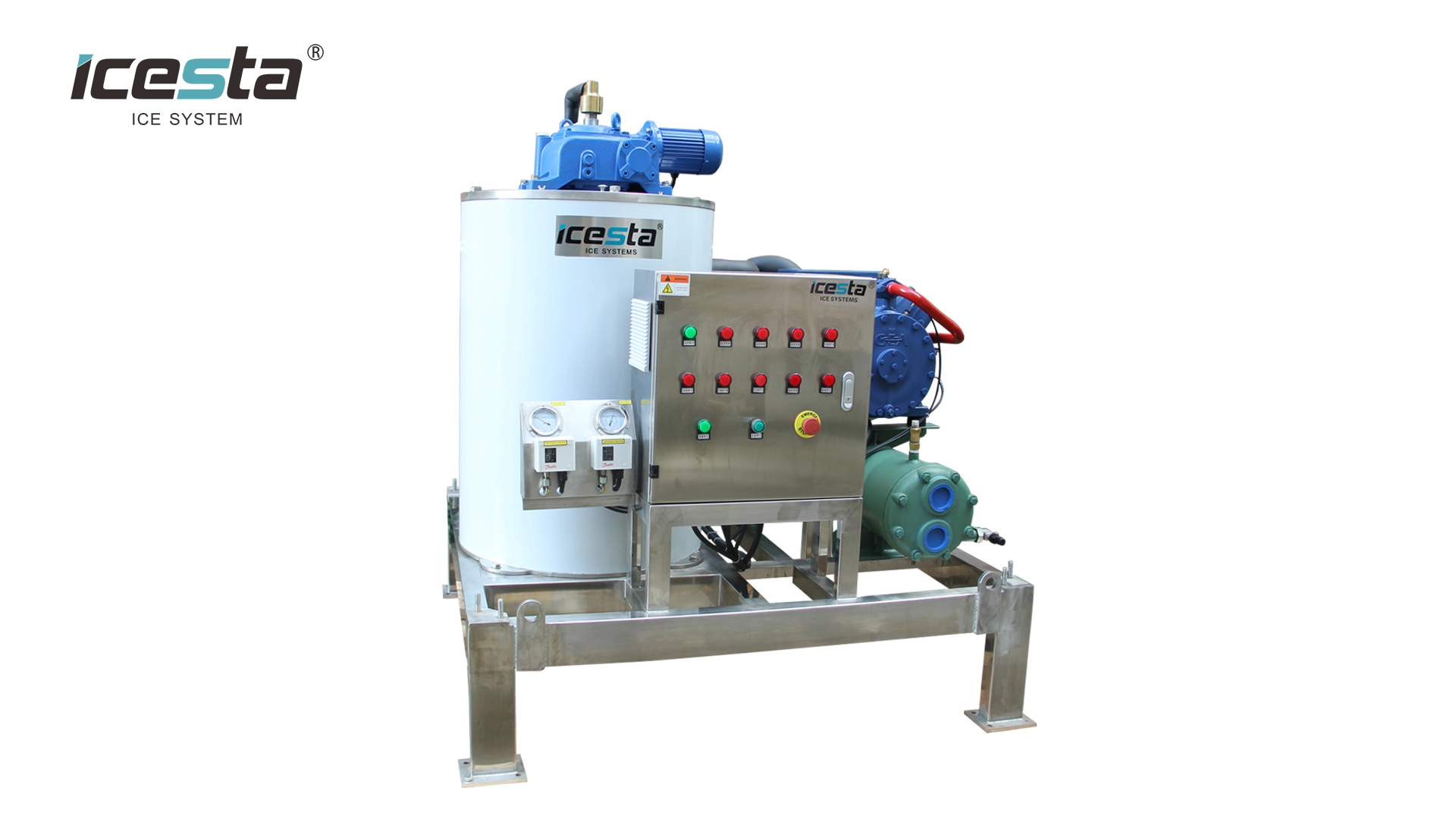 Customized 2 seawater flake ice machine manufacturers From China | Brother Ice System 1