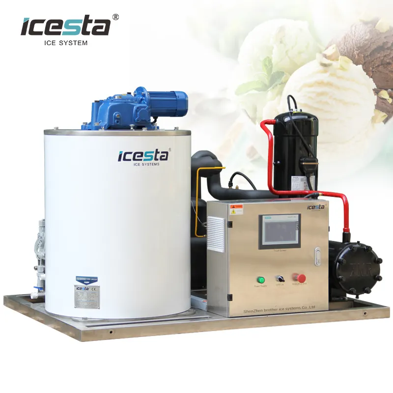 Stainless Steel Flake Ice Machine - Corrosion Resistant, Perfect for Food Industry & Fishing Boats 2