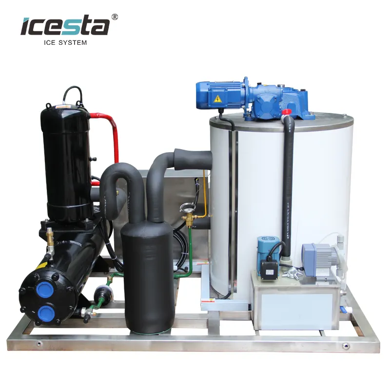 Stainless Steel Flake Ice Machine - Corrosion Resistant, Perfect for Food Industry & Fishing Boats 4