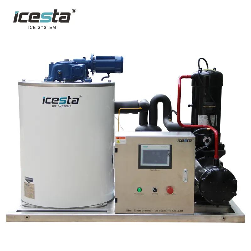 Stainless Steel Flake Ice Machine - Corrosion Resistant, Perfect for Food Industry & Fishing Boats 3