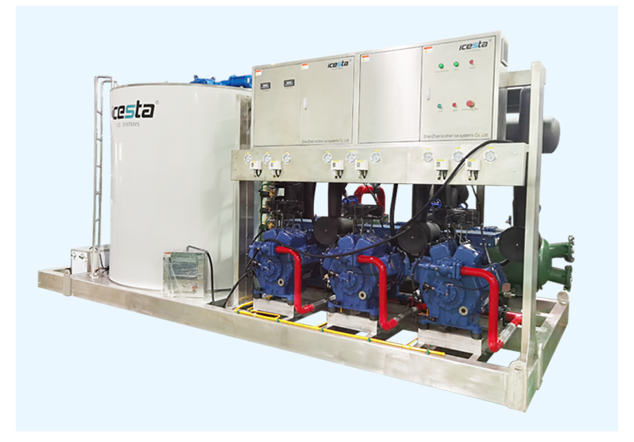 Flake ice machine 30t stainless steel industrial ICESTA Customized energy-saving High Productivity Long Service Life 19