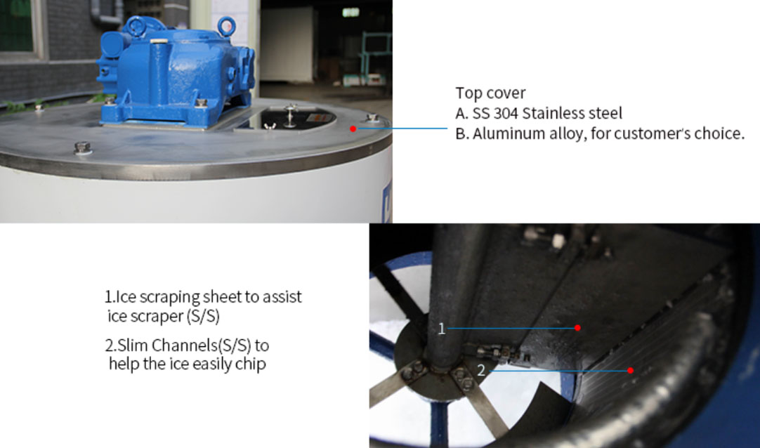 Customized Edible stainless steel flake ice machine 3-10 ton manufacturers From China | Brother Ice System 11