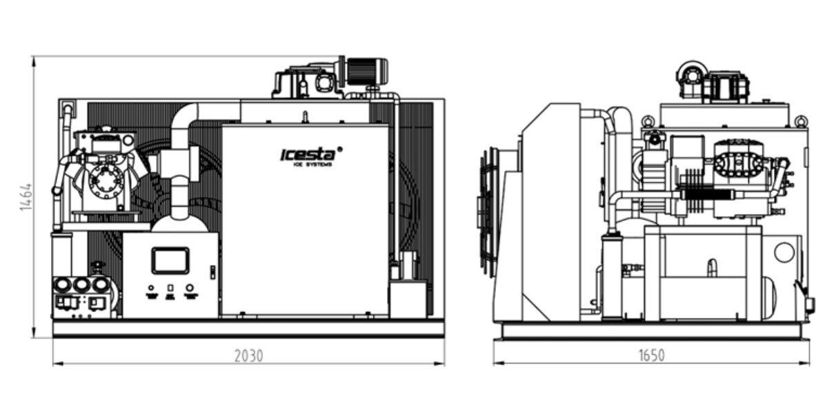 Customized Edible stainless steel flake ice machine 3-10 ton manufacturers From China | Brother Ice System 14