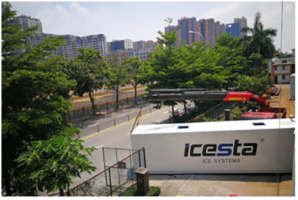 Snowflake Ice Machine 20t Making Snow Strong Durability from Icesta for Skiing Resort 14