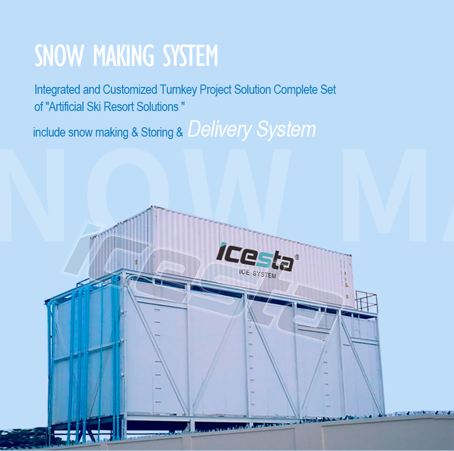 Snowflake Ice Machine 20t Making Snow Strong Durability from Icesta for Skiing Resort 6