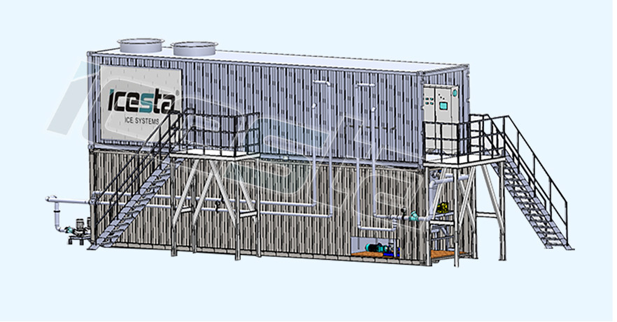 Snowflake Ice Machine 20t Making Snow Strong Durability from Icesta for Skiing Resort 22