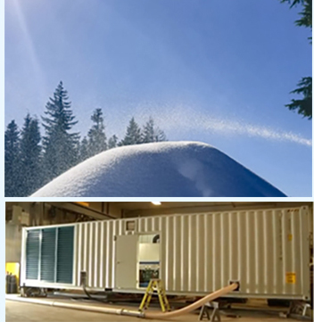 Snowflake Ice Machine 20t Making Snow Strong Durability from Icesta for Skiing Resort 23