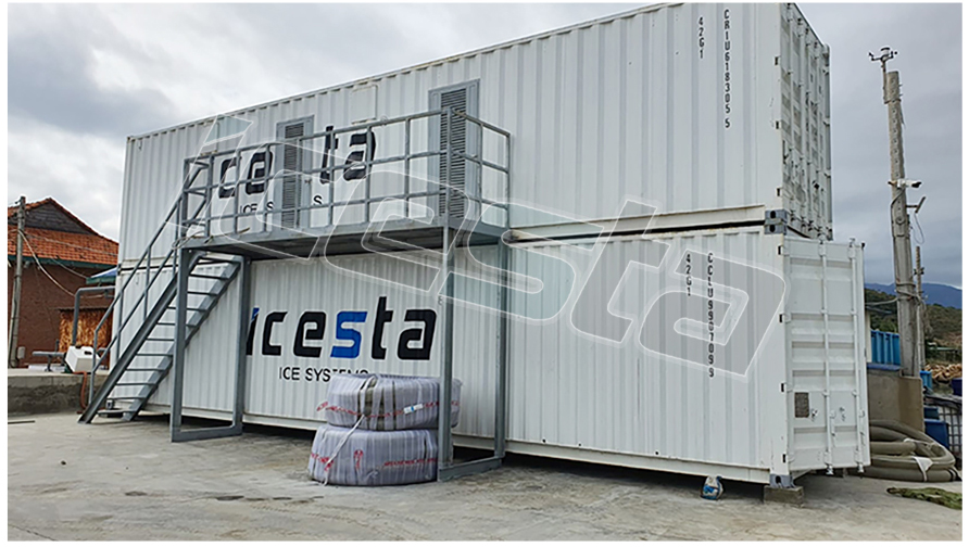 Snowflake Ice Machine 20t Making Snow Strong Durability from Icesta for Skiing Resort 38