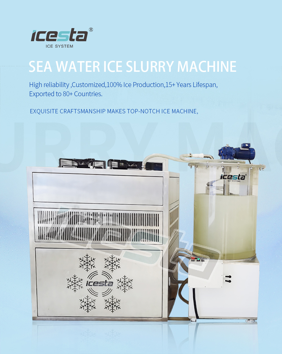 Sea water ice slurry machine small size from ICESTA 8