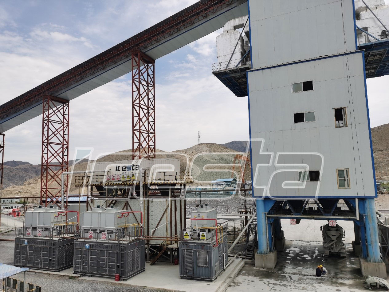Flake Ice plant & 50 Tons Storage Bin & Automatic Ice Delivery System 160 Ton in Xinjiang from ICESTA 6