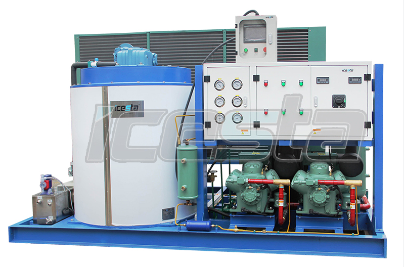 Flake Ice plant & 50 Tons Storage Bin & Automatic Ice Delivery System 160 Ton in Xinjiang from ICESTA 10