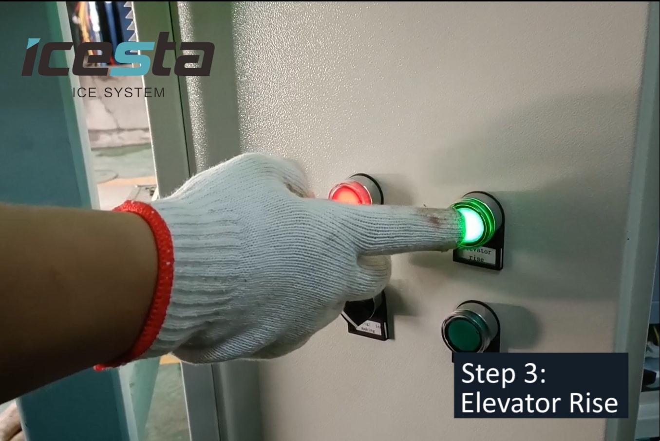 ICESTA water cooling Block ice machine installation & ice making test before shipping 4