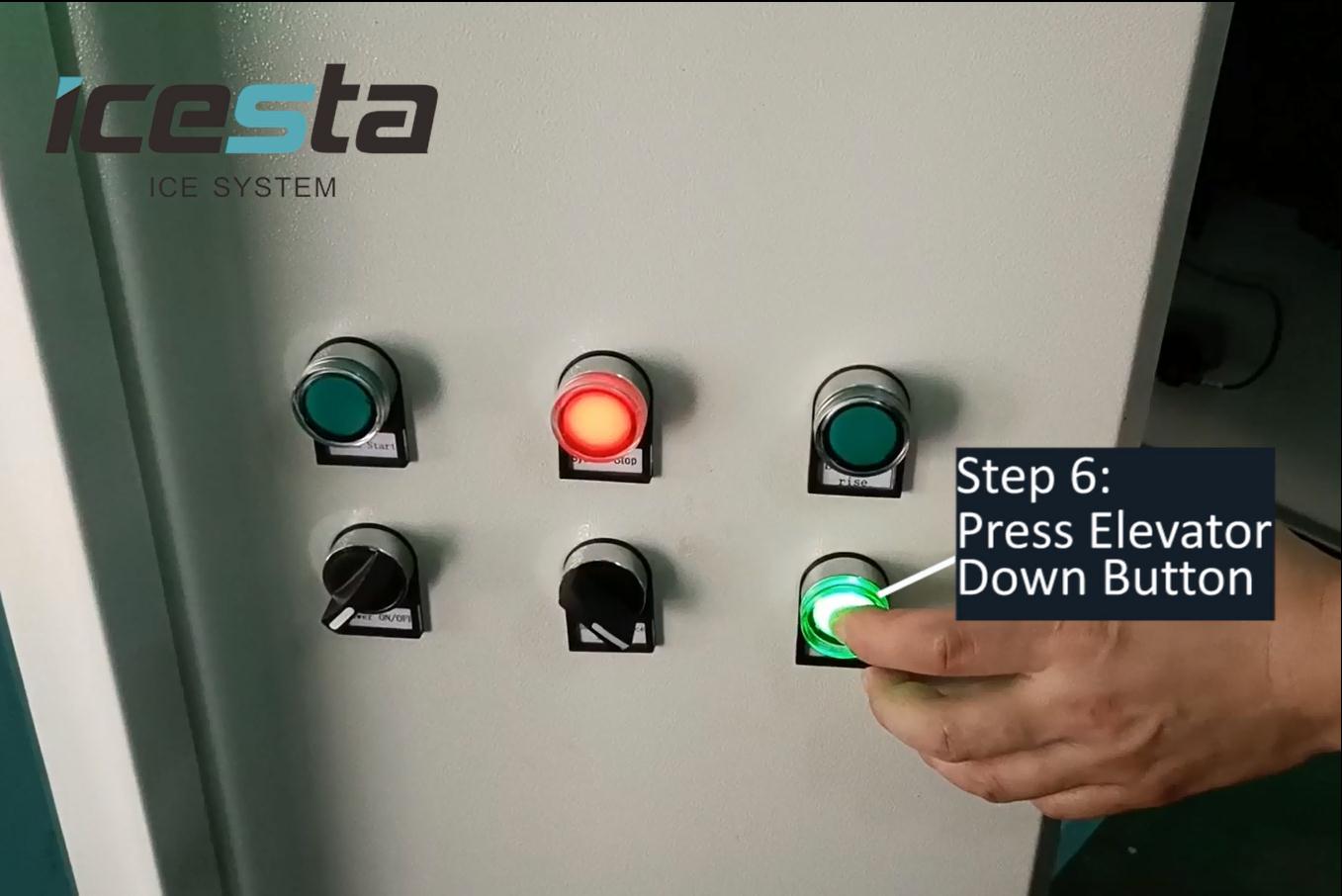 ICESTA water cooling Block ice machine installation & ice making test before shipping 12