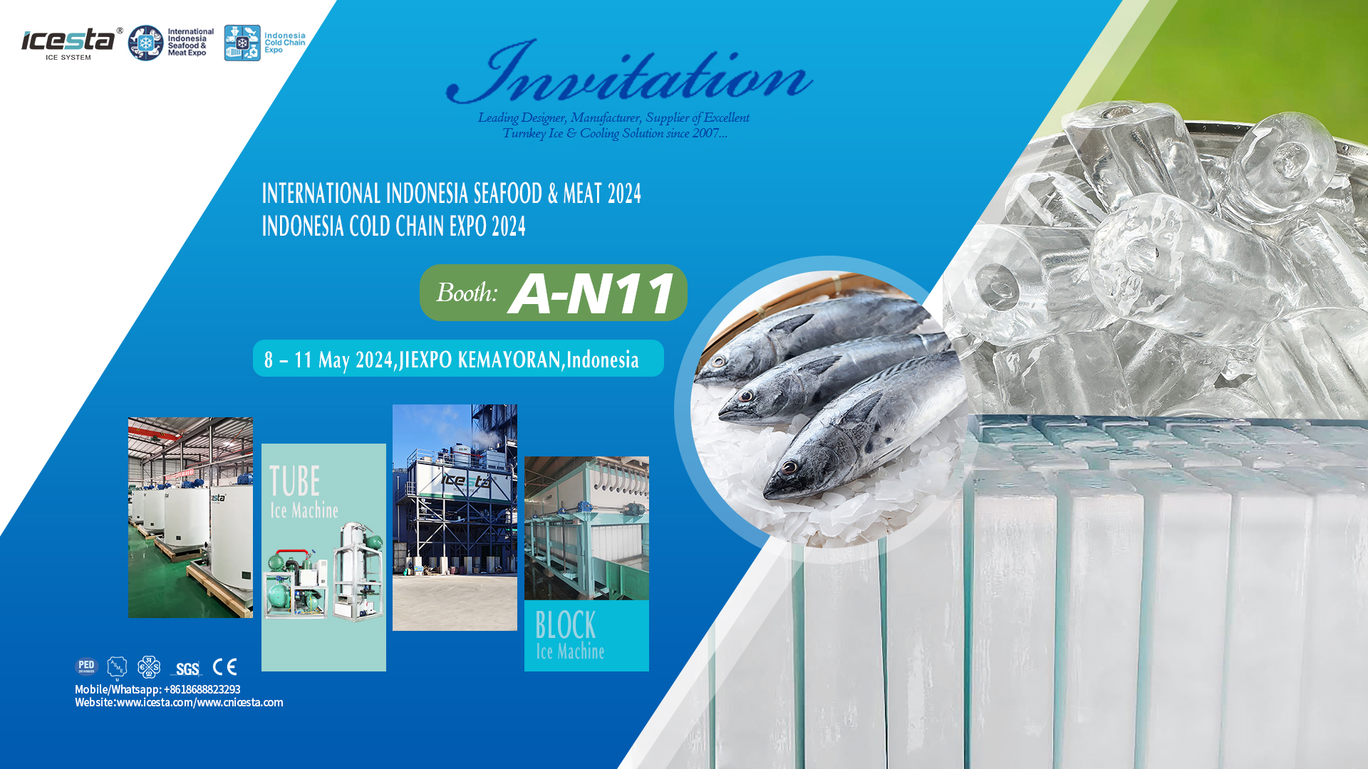 The ICESTA team will participate in INTERNATIONAL INDONESIA SEAFOOD & MEAT 2024 INDONESIA COLD CHAIN EXPO 2024 1