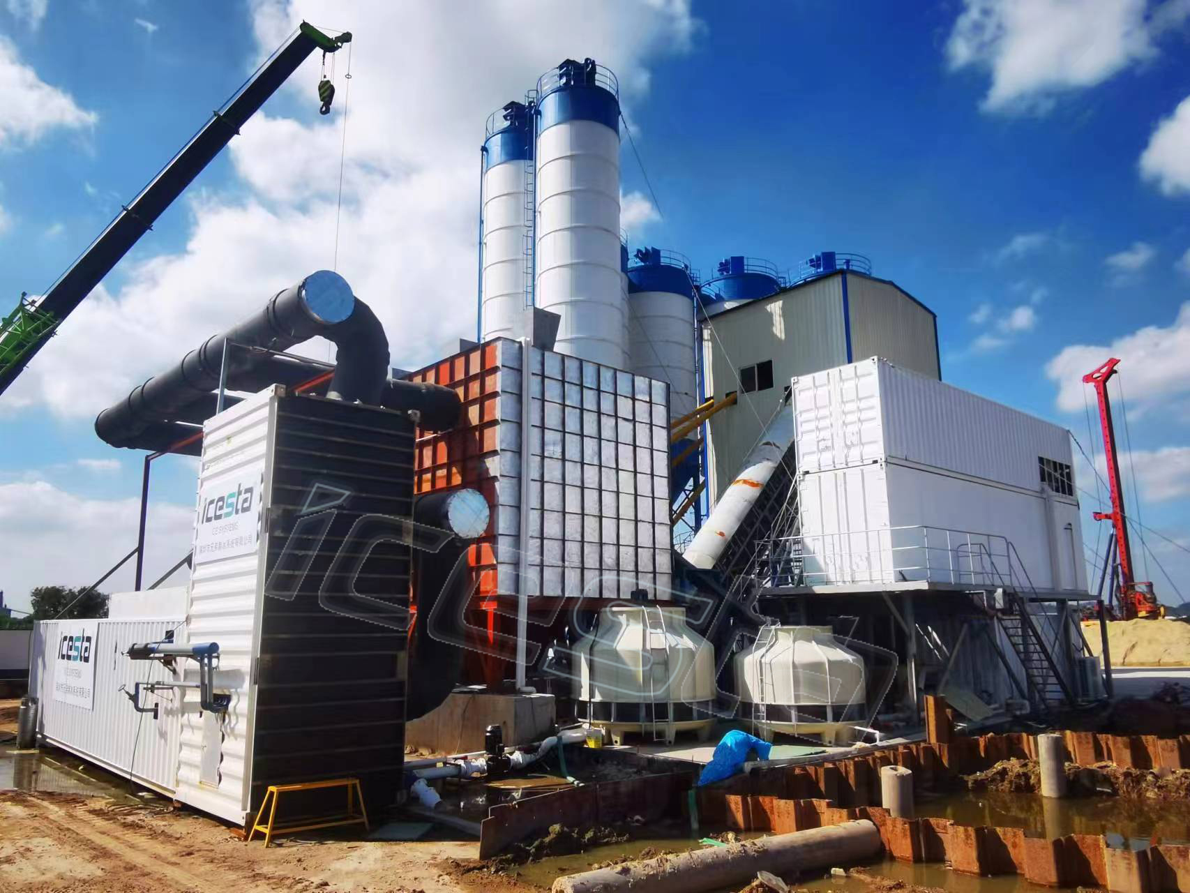 ICESTA One-stop Turnkey Ice supporting Project- a complete concrete cooling system has been installed in Humen, China 3