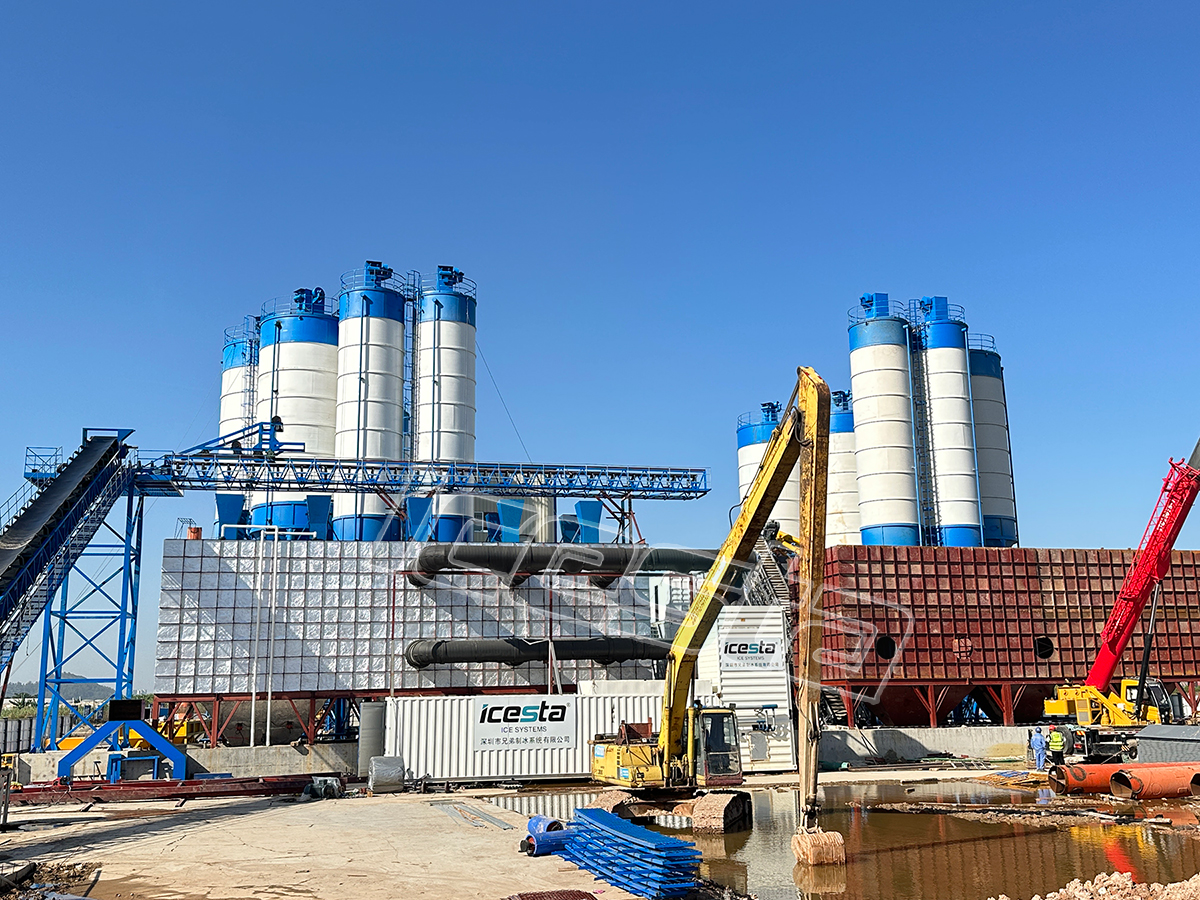 ICESTA One-stop Turnkey Ice supporting Project- a complete concrete cooling system has been installed in Humen, China 2